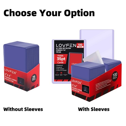 35pt top loaders sleeves or - loaders, w/