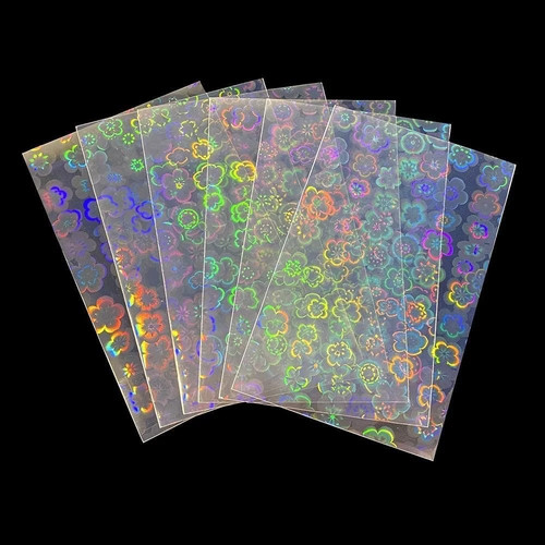 100x holographic card sleeves - holographic,
