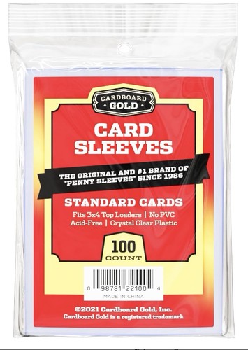 Cardboard gold sleeves pack - gold,