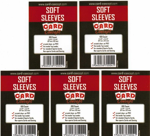 500 soft sleeves for trading - sleeves,
