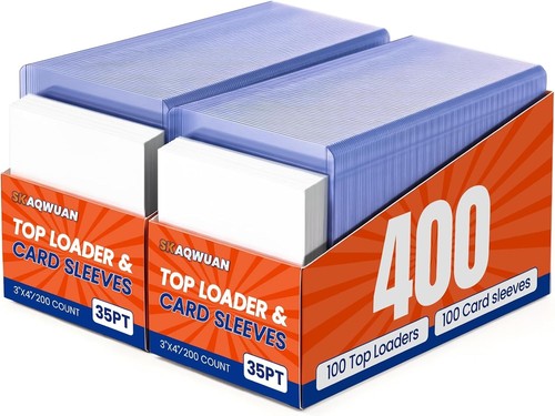 400 trading card sleeves - 400,