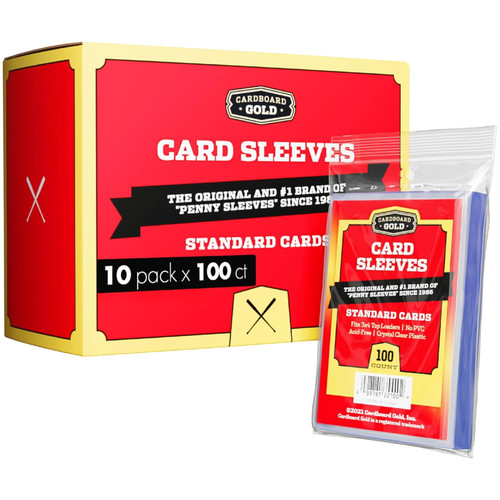 Cardboard gold penny sleeves - cardboard,