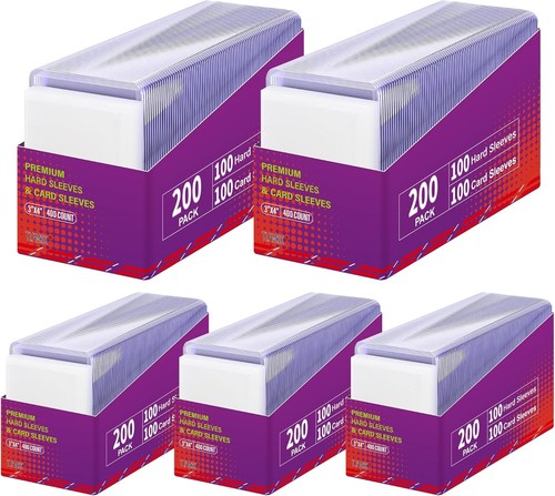 1000 card sleeves top loaders - 1000,