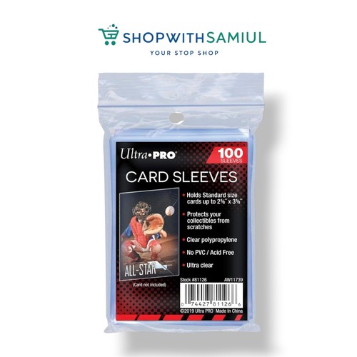 Trading card sleeves clear - trading,