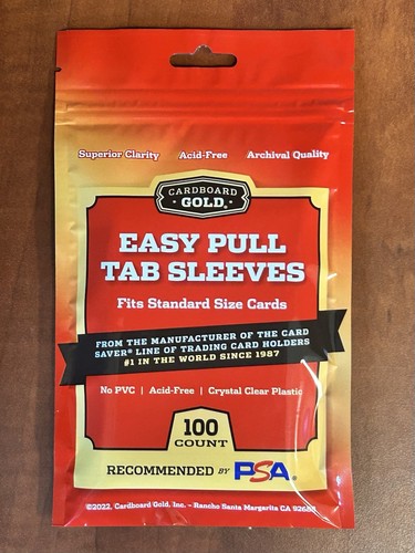 Cardboard gold easy - pull, tab