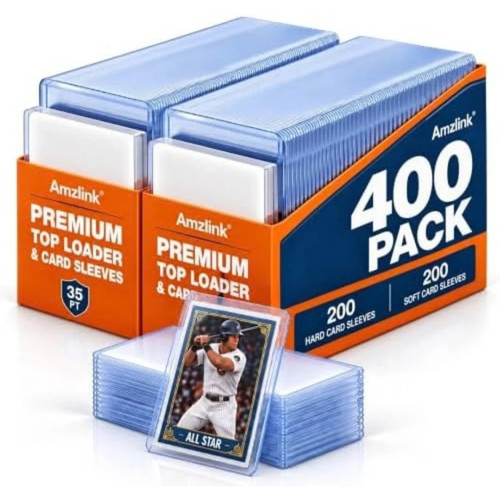 400 trading card sleeves - card,